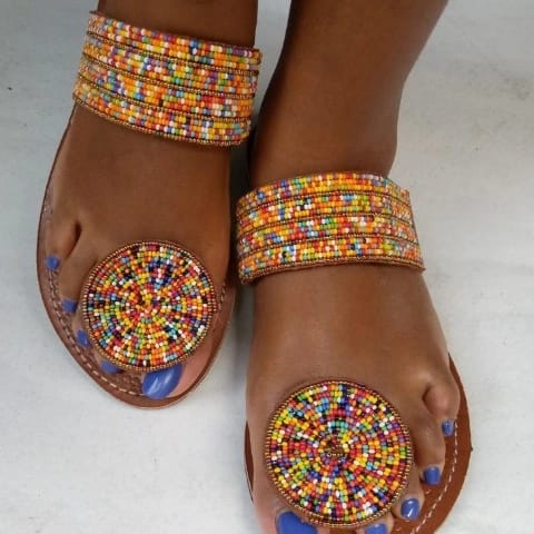 Beaded Maasai Sandals
