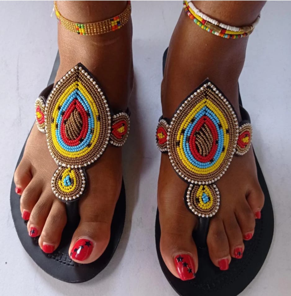 Beaded Maasai Sandals
