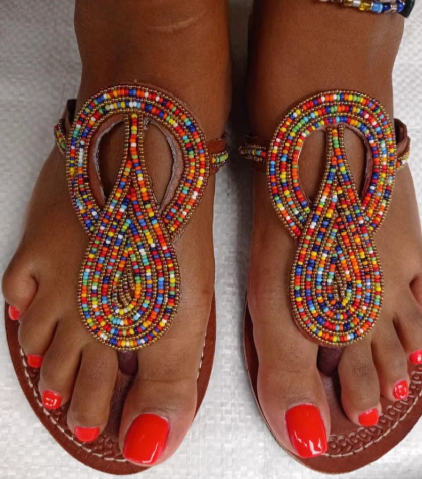 Beaded Maasai Sandals