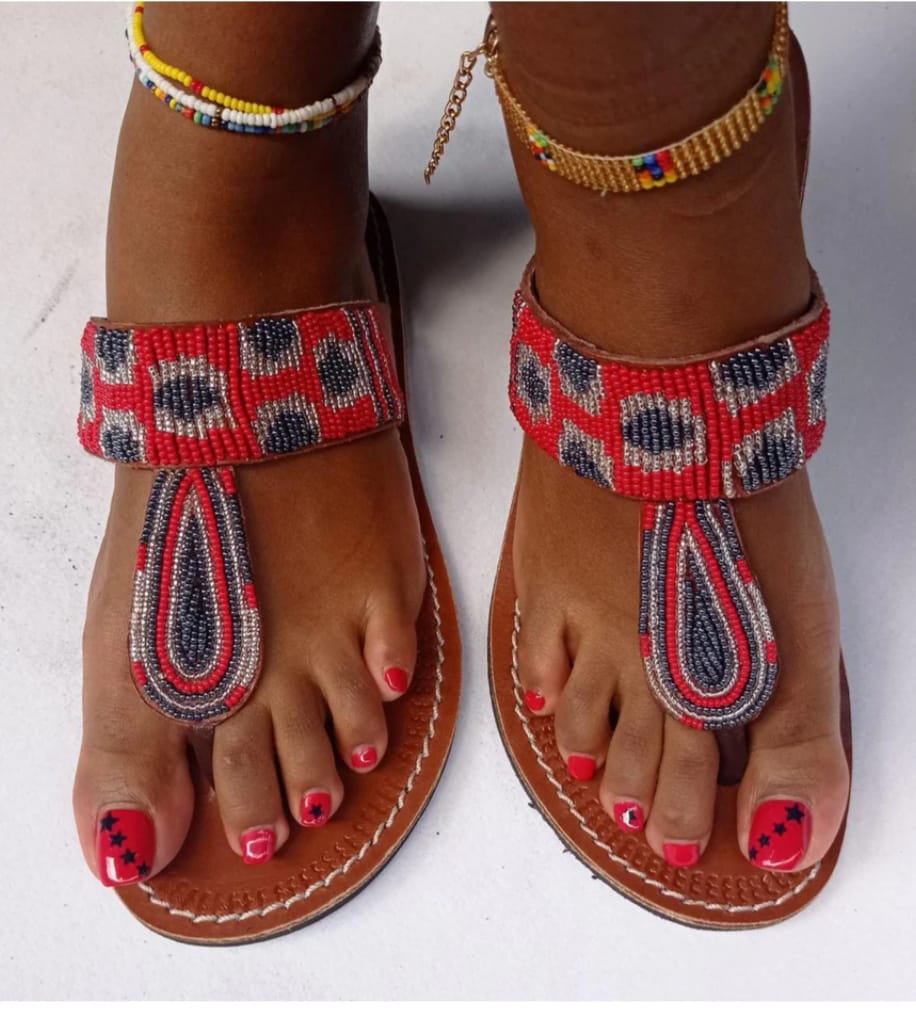 Beaded Maasai Sandals